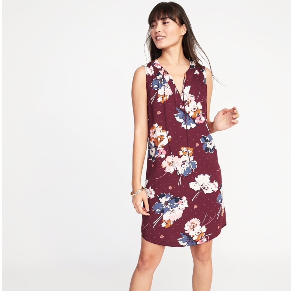 NWT Old Navy sleeveless tie neck dress
